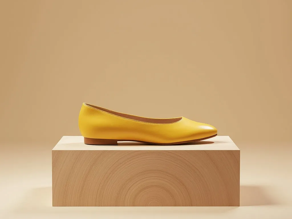 ALESSANDRA • Custom Fitted Bespoke Ballet Flats • YELLOW