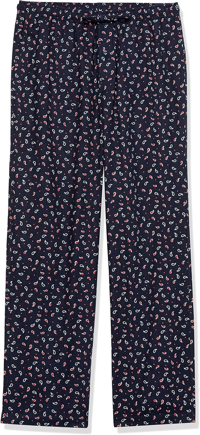 Amazon Essentials Men's Straight-Fit Woven Pajama Pant with Pockets