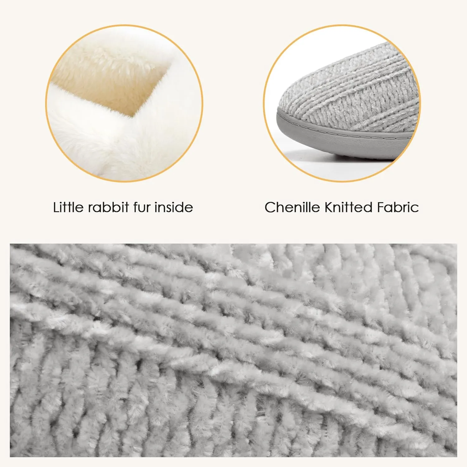 ATHMILE House Slippers for Women Memory Foam Closed Back House Shoes Outdoor Indoor Bedroom Fleece Fuzzy Slippers