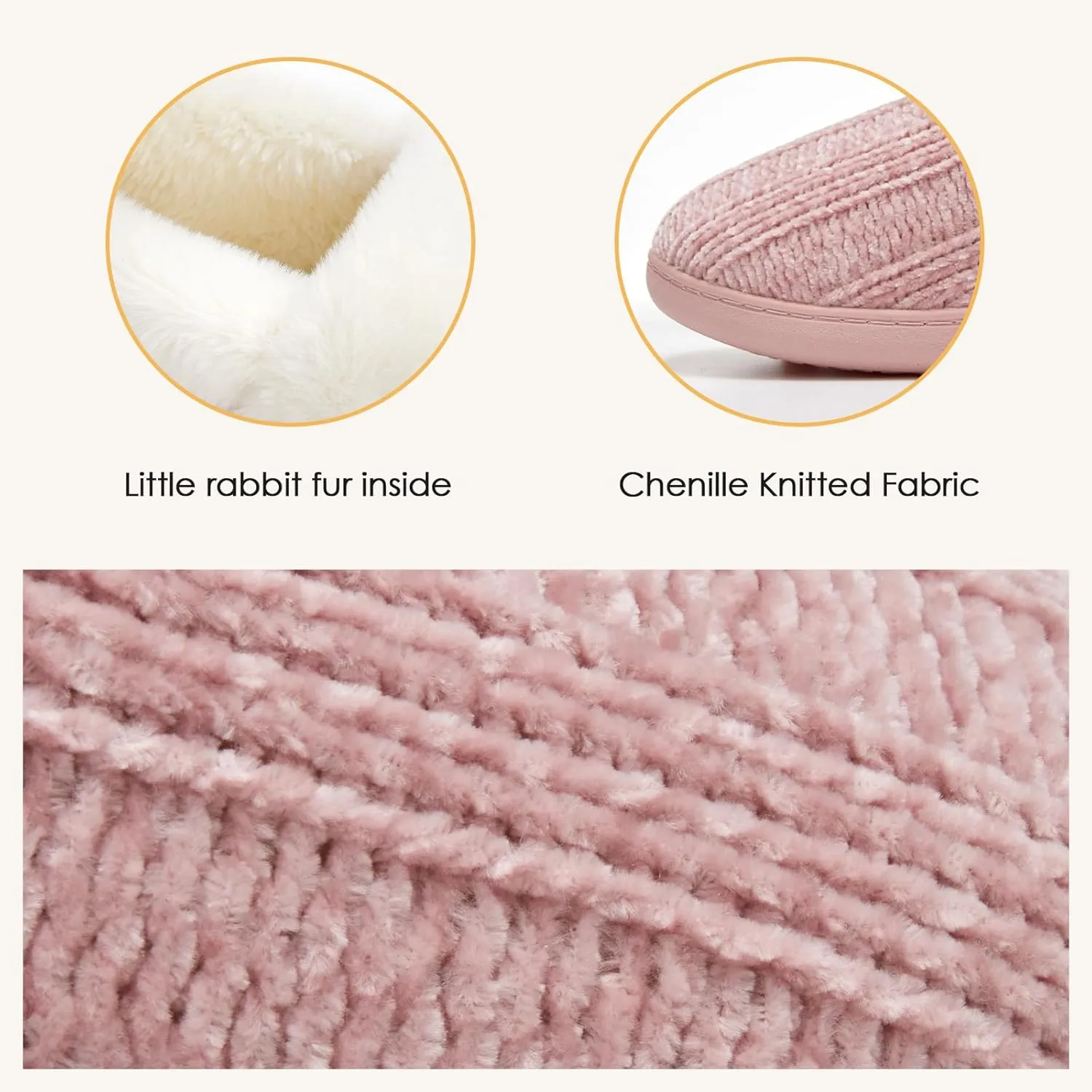 ATHMILE House Slippers for Women Memory Foam Closed Back House Shoes Outdoor Indoor Bedroom Fleece Fuzzy Slippers
