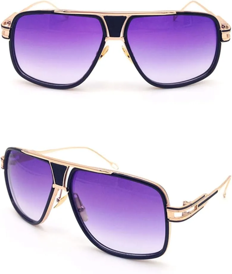 Aviator Sunglasses for Men 100% UV Protection Goggle Alloy Frame with Case