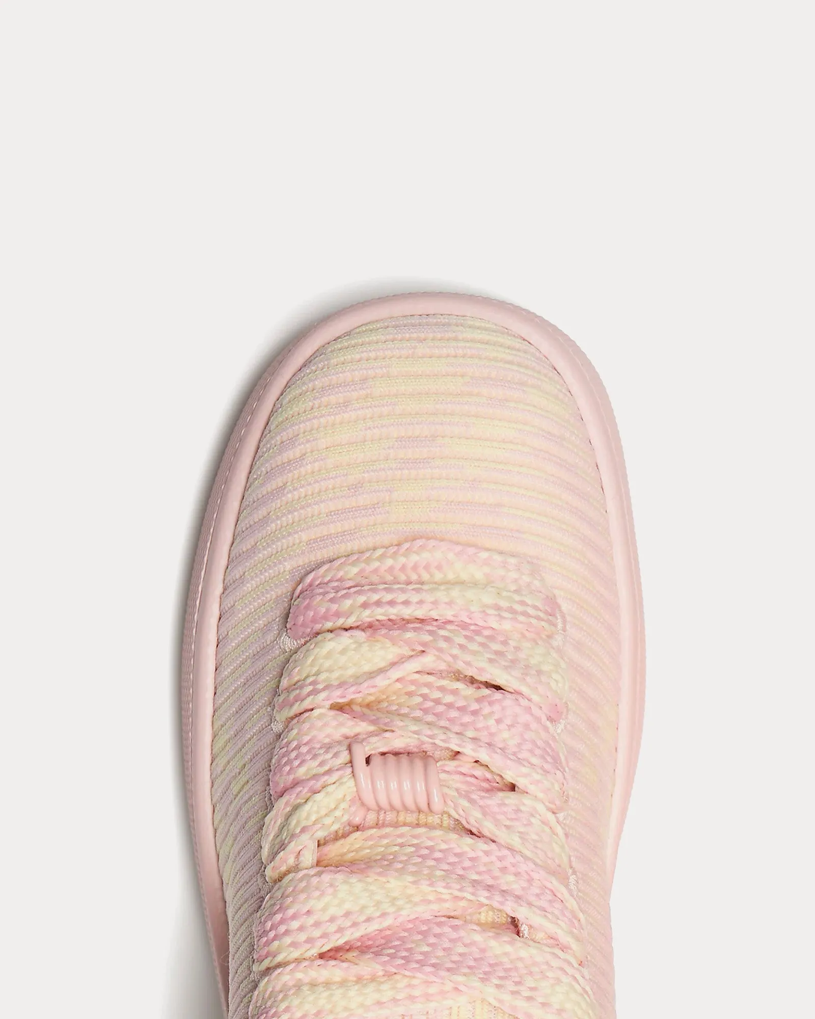 Box Check Knit Cameo Low Top Sneakers