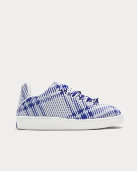 Box Check Knit Salt Low Top Sneakers