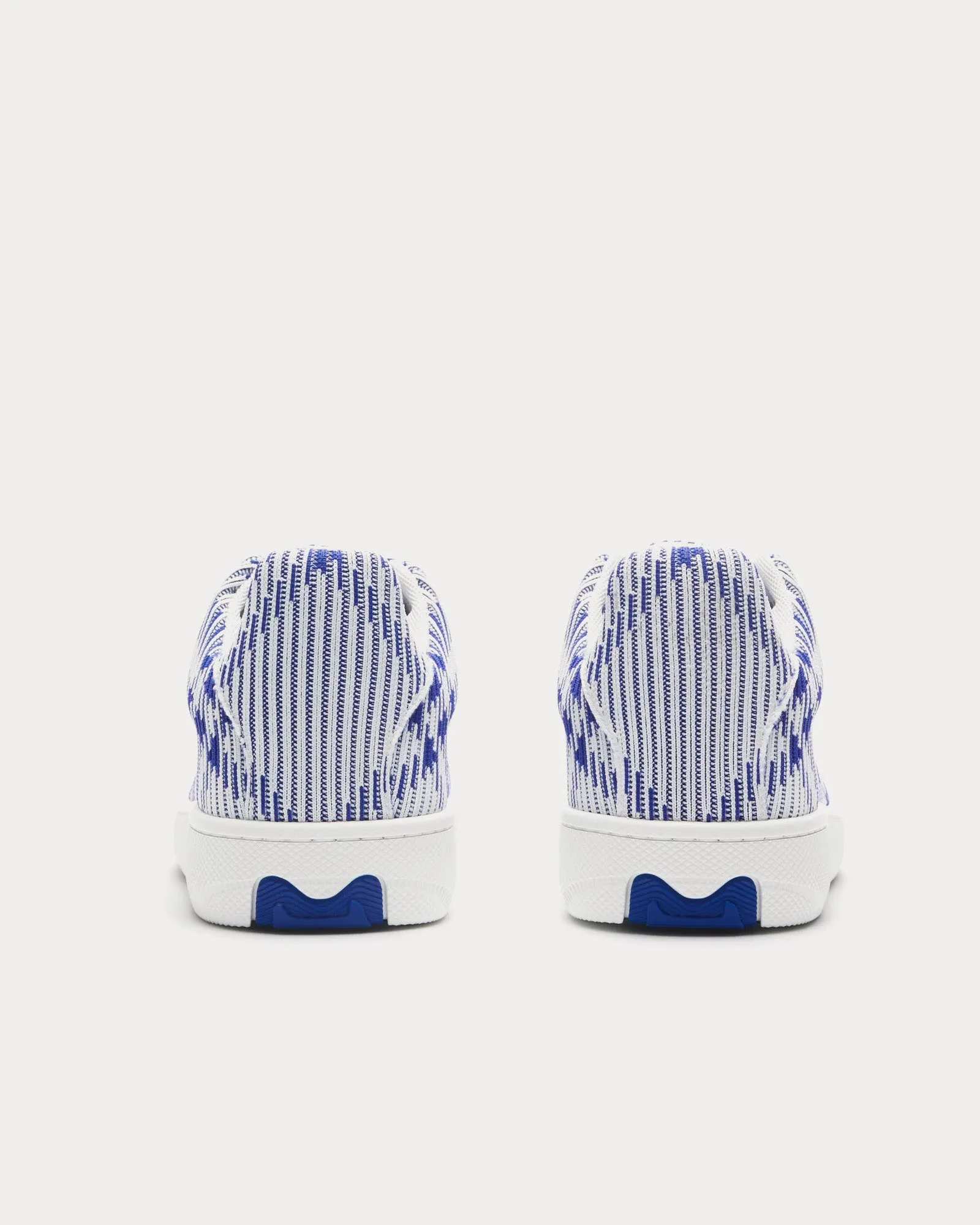Box Check Knit Salt Low Top Sneakers