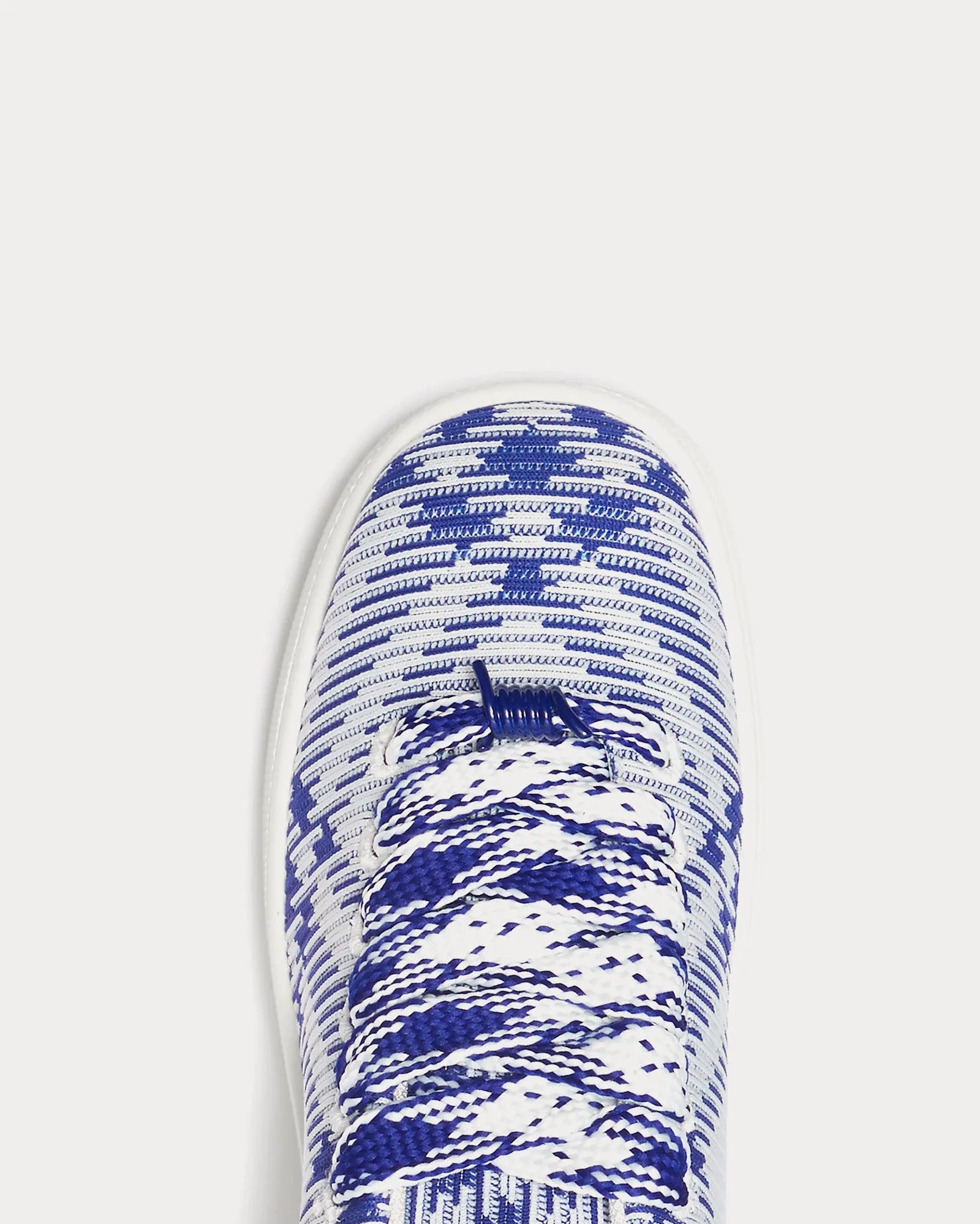 Box Check Knit Salt Low Top Sneakers