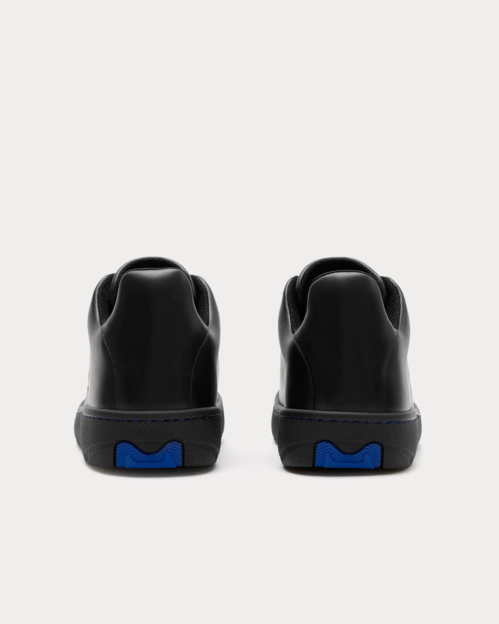 Box Leather Black Low Top Sneakers