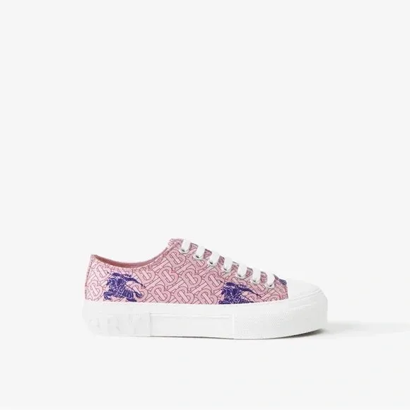 BURBERRY JACK EKD MONOGRAM PLATFORM SNEAKERS