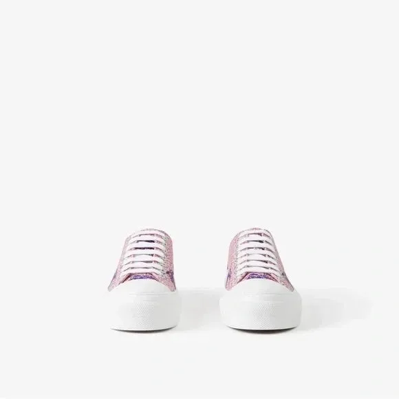 BURBERRY JACK EKD MONOGRAM PLATFORM SNEAKERS