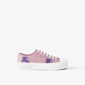 BURBERRY JACK EKD MONOGRAM PLATFORM SNEAKERS