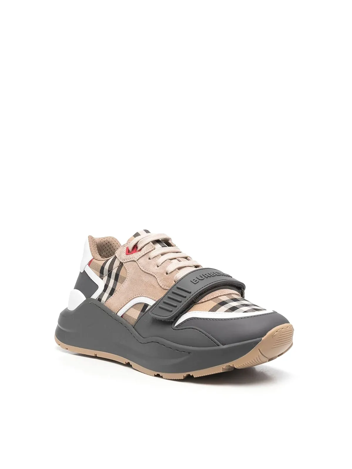 BURBERRY RAMSEY VINTAGE CHECK LOW-TOP MEN'S SNEAKERS