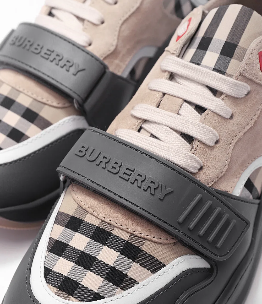 BURBERRY RAMSEY VINTAGE CHECK LOW-TOP MEN'S SNEAKERS
