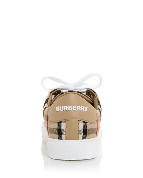 Burberry Women's Albridge Lace-Up Sneakers Tan/Beige