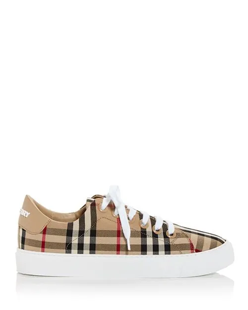 Burberry Women's Albridge Lace-Up Sneakers Tan/Beige