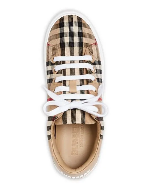 Burberry Women's Albridge Lace-Up Sneakers Tan/Beige