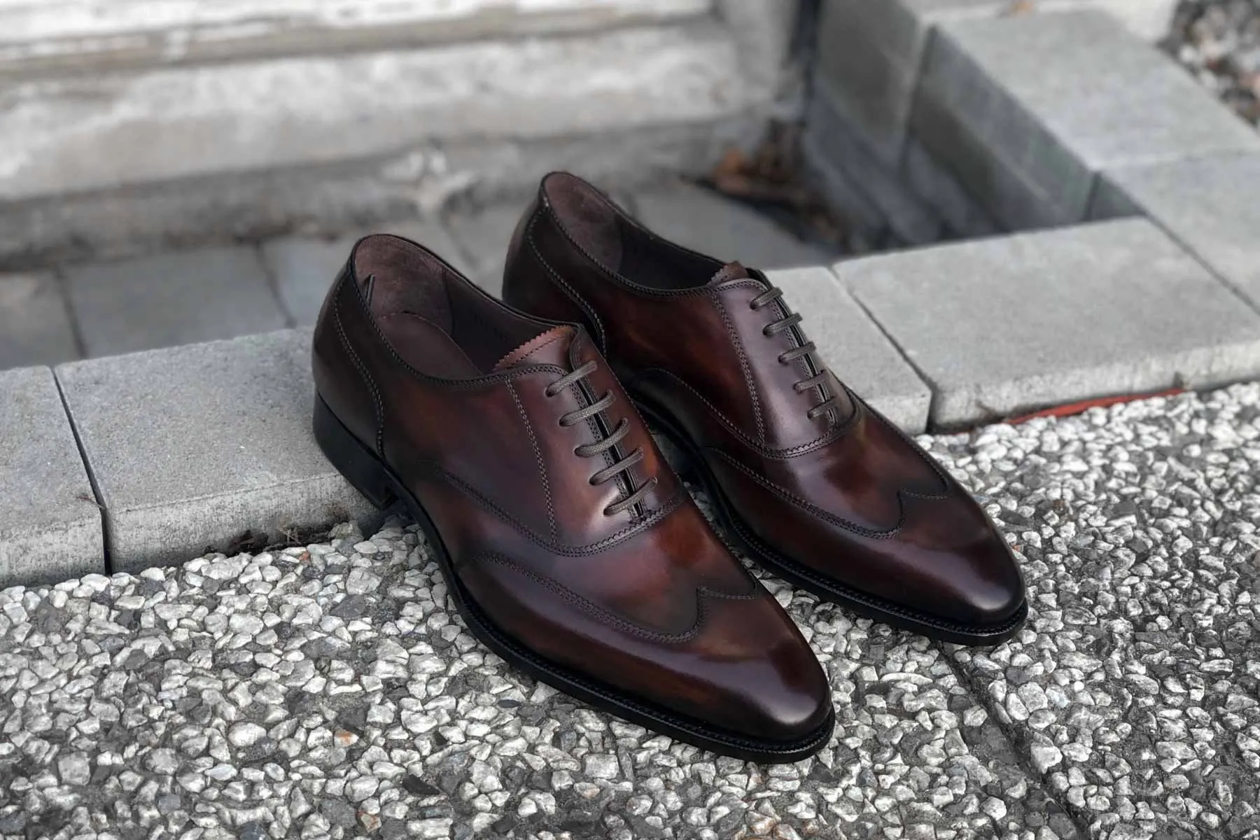 Carlos Santos Handgrade 9393 Austerity Brogue in Guimaraes Patina