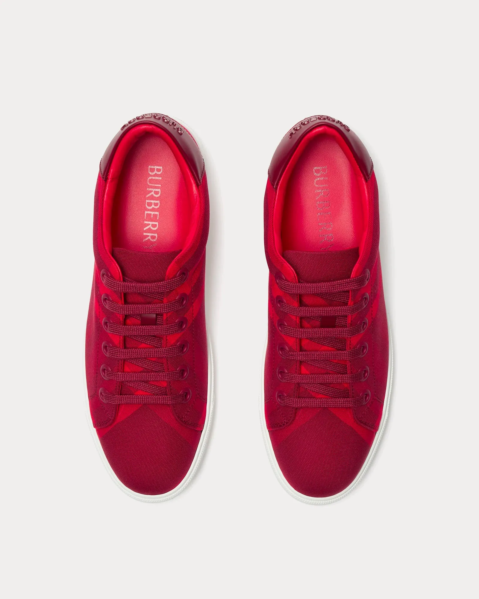 Check Cotton Ripple Low Top Sneakers