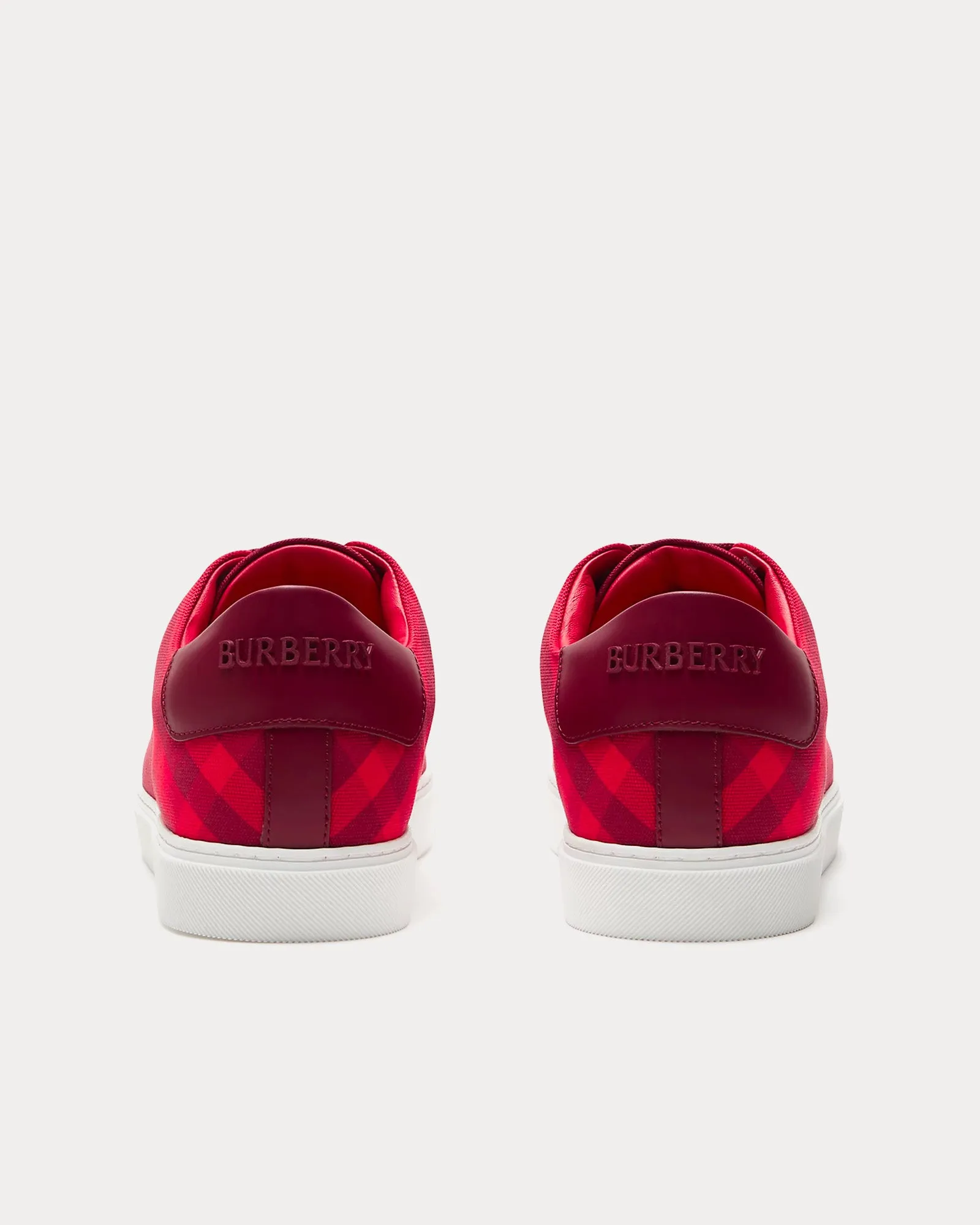 Check Cotton Ripple Low Top Sneakers