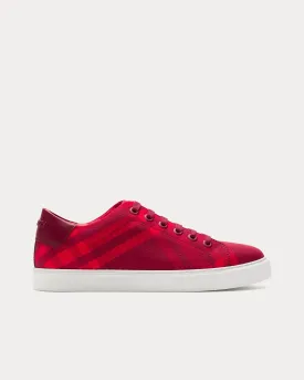 Check Cotton Ripple Low Top Sneakers