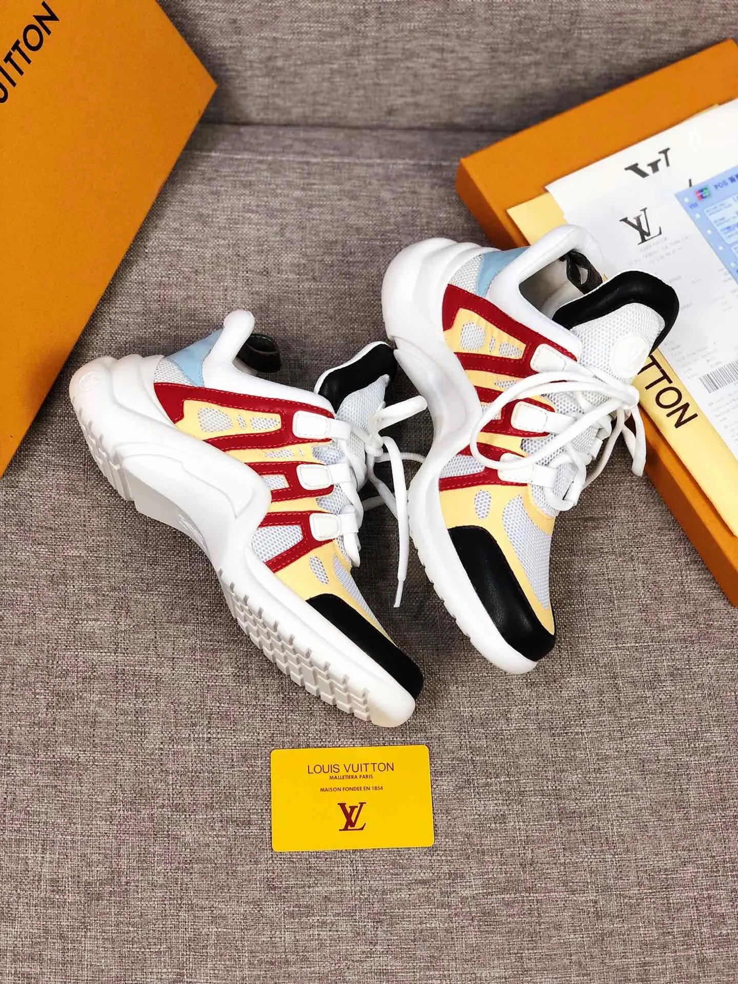 EI -LUV Archlight Red Yellow Sneaker