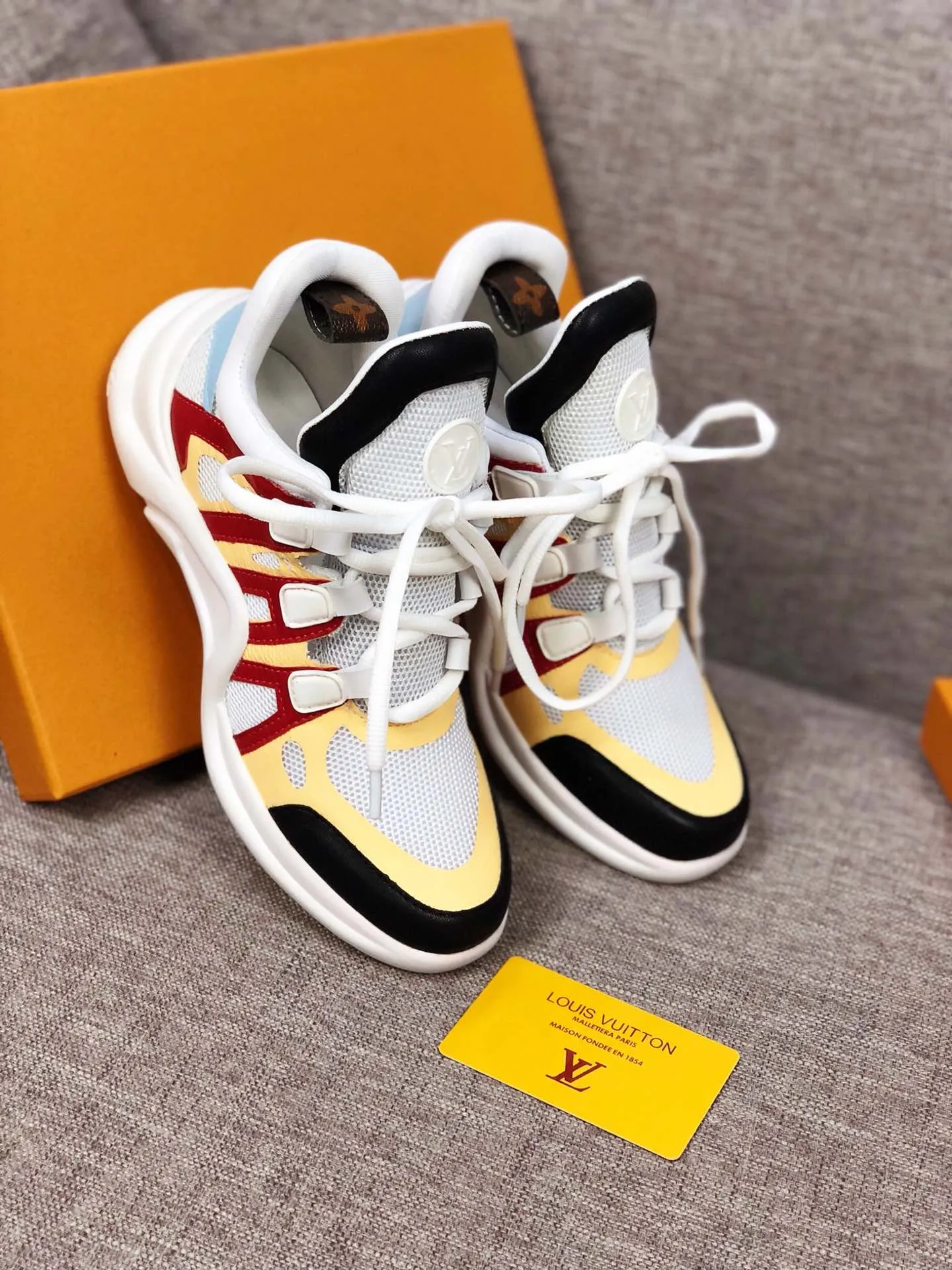 EI -LUV Archlight Red Yellow Sneaker