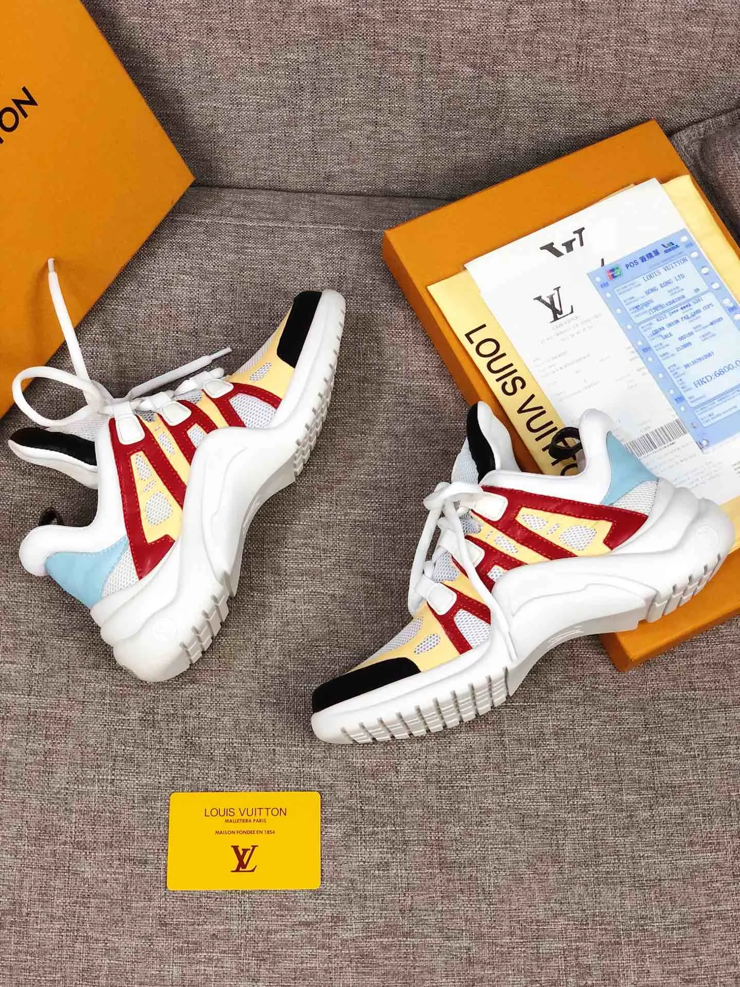 EI -LUV Archlight Red Yellow Sneaker