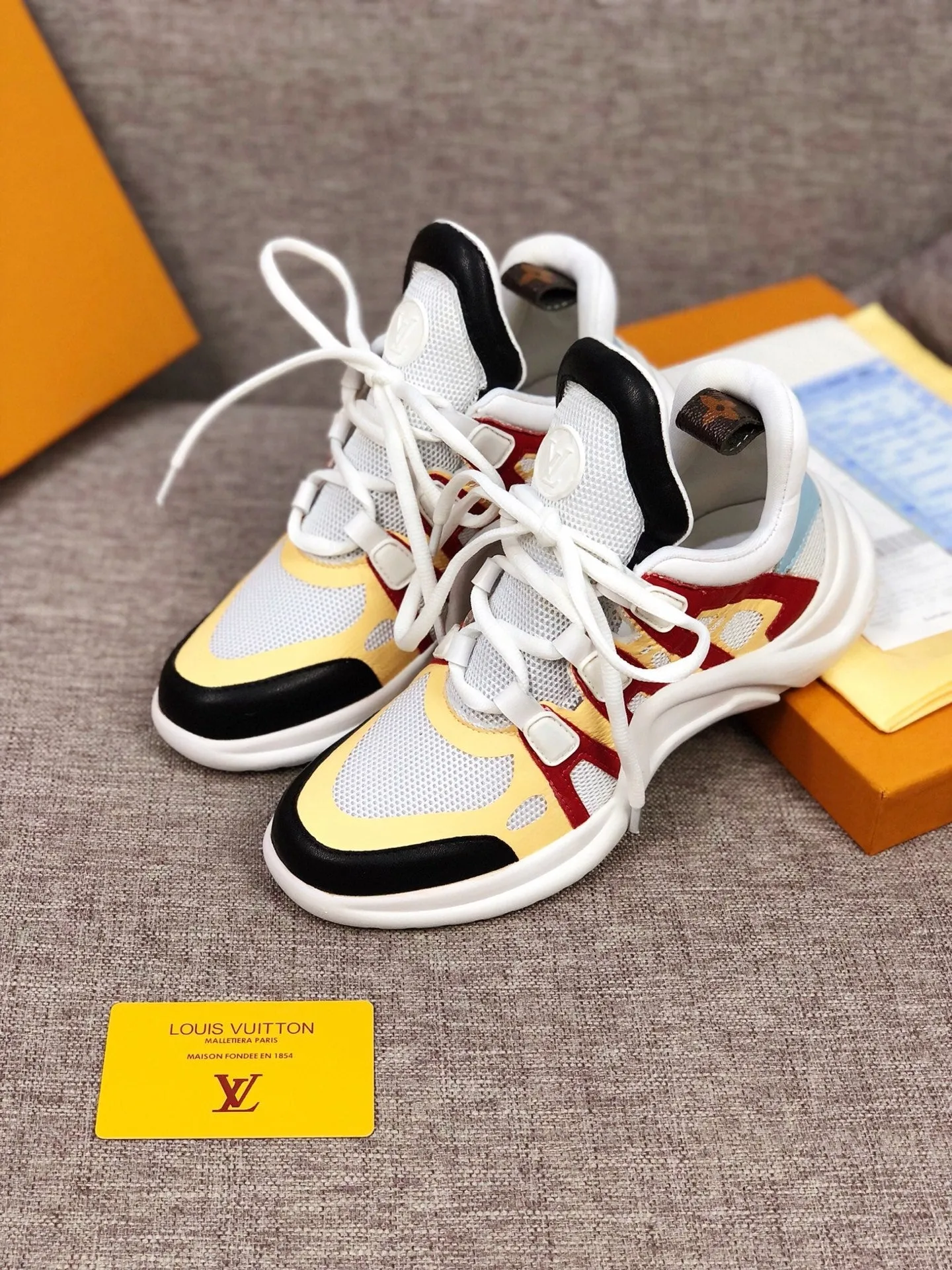 EI -LUV Archlight Red Yellow Sneaker