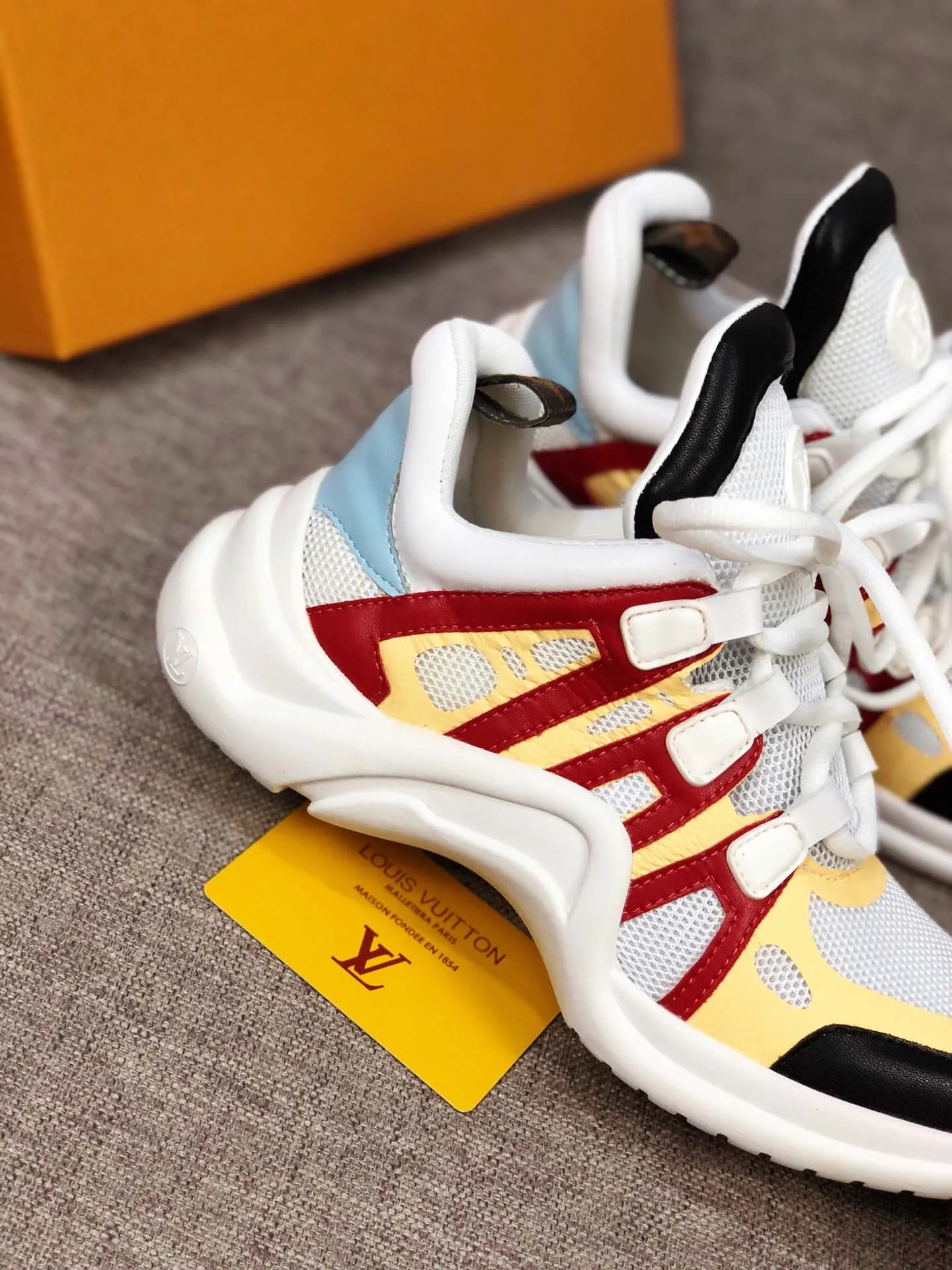 EI -LUV Archlight Red Yellow Sneaker