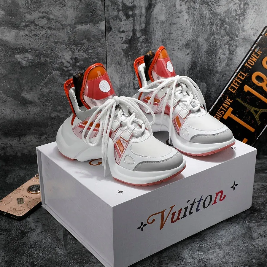 EI -LUV Archlight White Orange Sneaker
