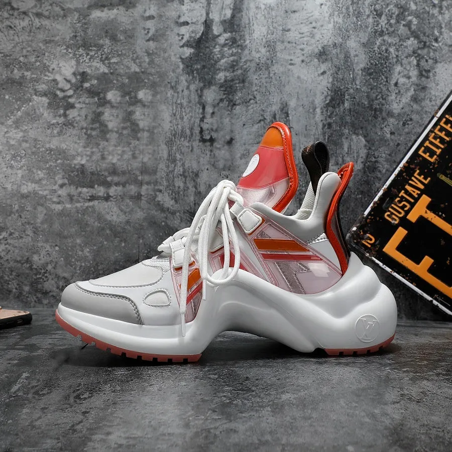 EI -LUV Archlight White Orange Sneaker