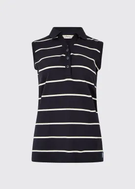 Gracehill Striped Polo - Navy