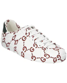 Gucci Ace GG Print Leather Sneaker