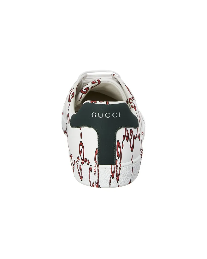 Gucci Ace GG Print Leather Sneaker