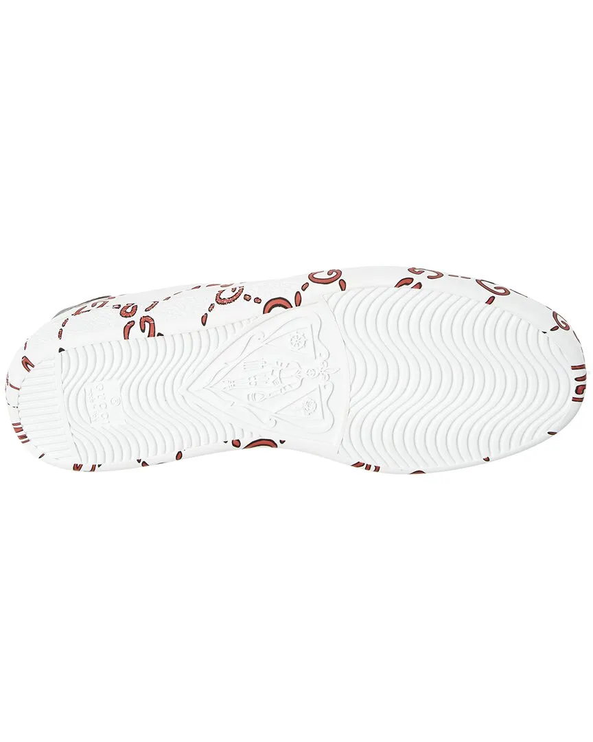 Gucci Ace GG Print Leather Sneaker