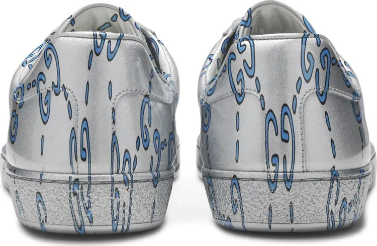 Gucci Ace Low GG Monogram sneakers, silver