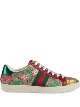 GUCCI ACE WEB GG SUPREME FLORA PRINT SNEAKER