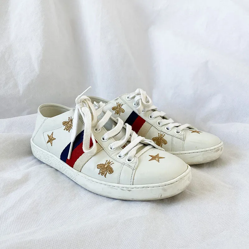Gucci Embroidered Ace Sneakers