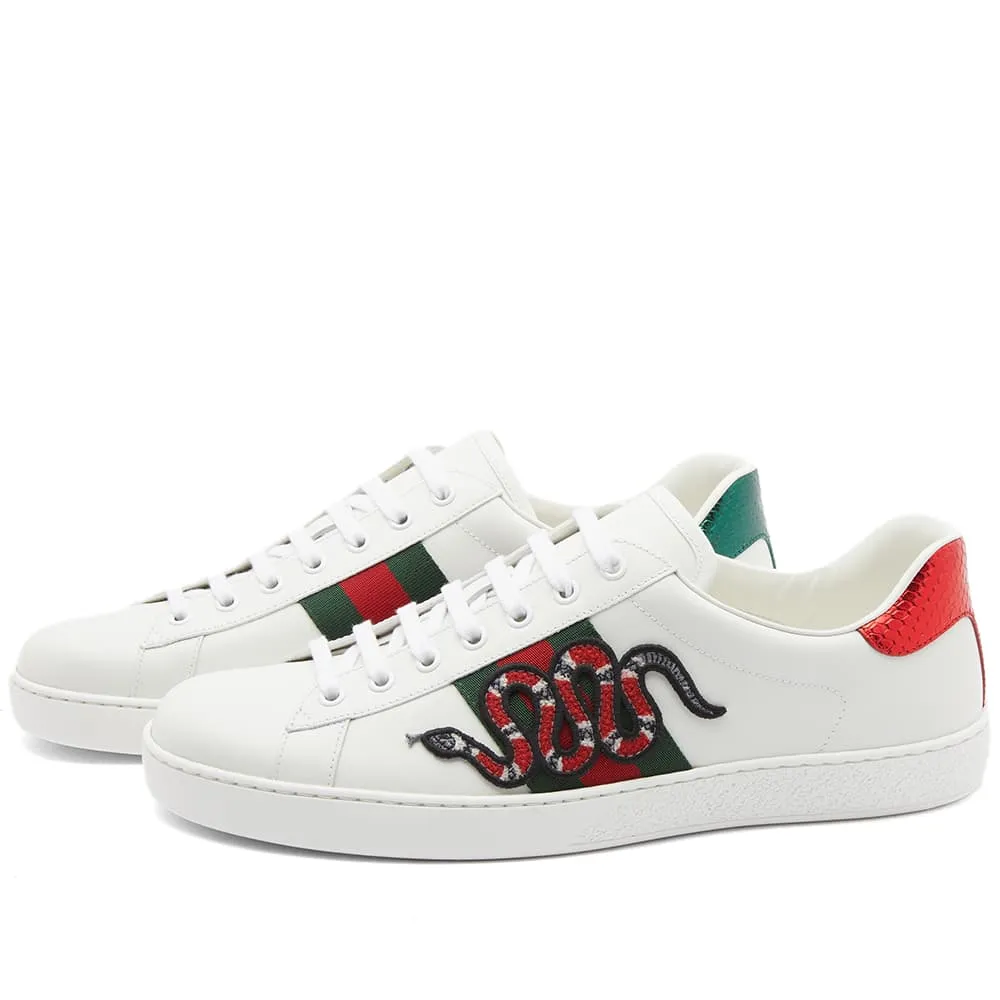 Gucci New Ace GRG Snake Sneakers