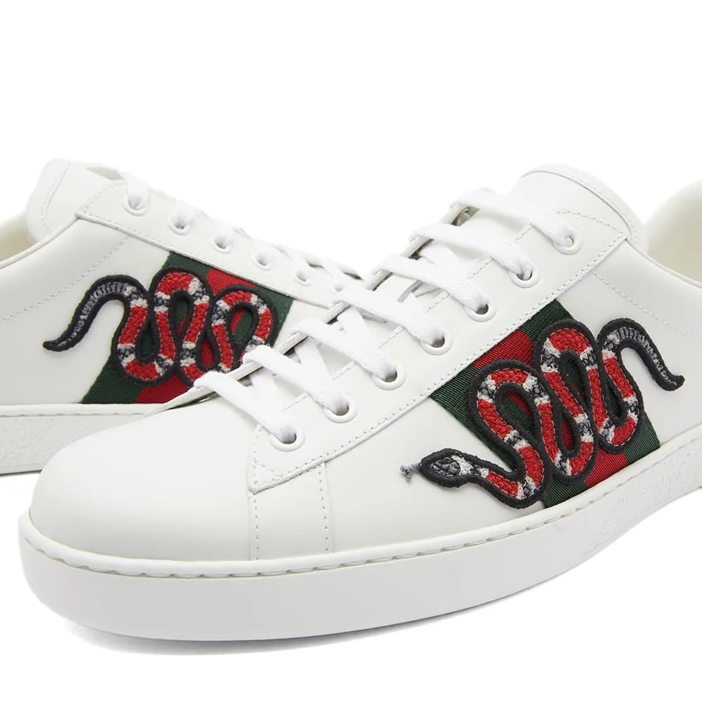 Gucci New Ace GRG Snake Sneakers