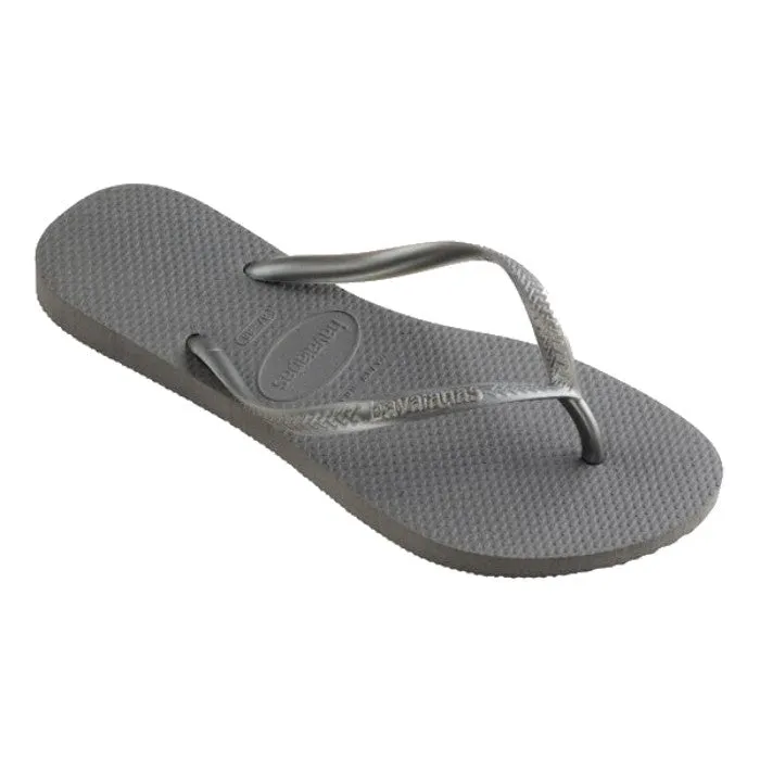 HAVAIANAS SLIM TEENSLIPPERS - STEEL GREY