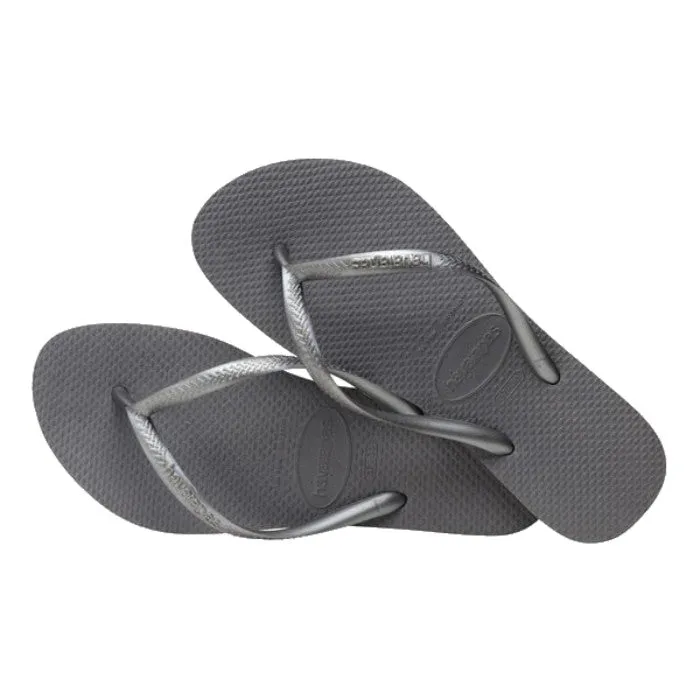 HAVAIANAS SLIM TEENSLIPPERS - STEEL GREY