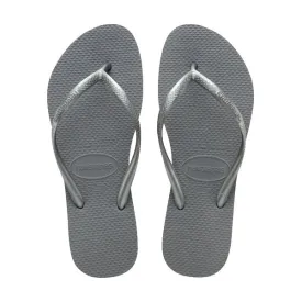 HAVAIANAS SLIM TEENSLIPPERS - STEEL GREY