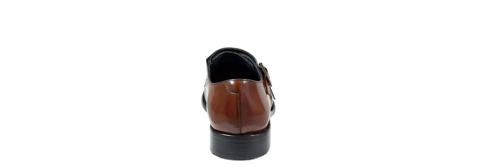 Jennings Cap Toe Double Monk Strap Cognac