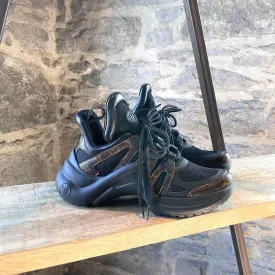 Louis Vuitton Black Monogram Archlight Chunky Sneakers