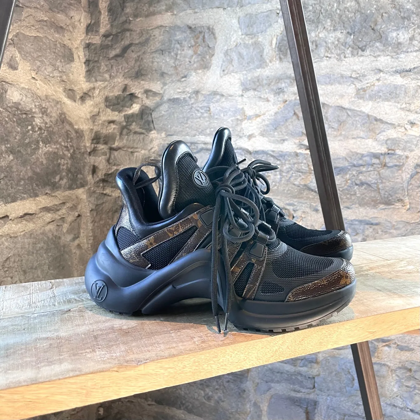 Louis Vuitton Black Monogram Archlight Chunky Sneakers