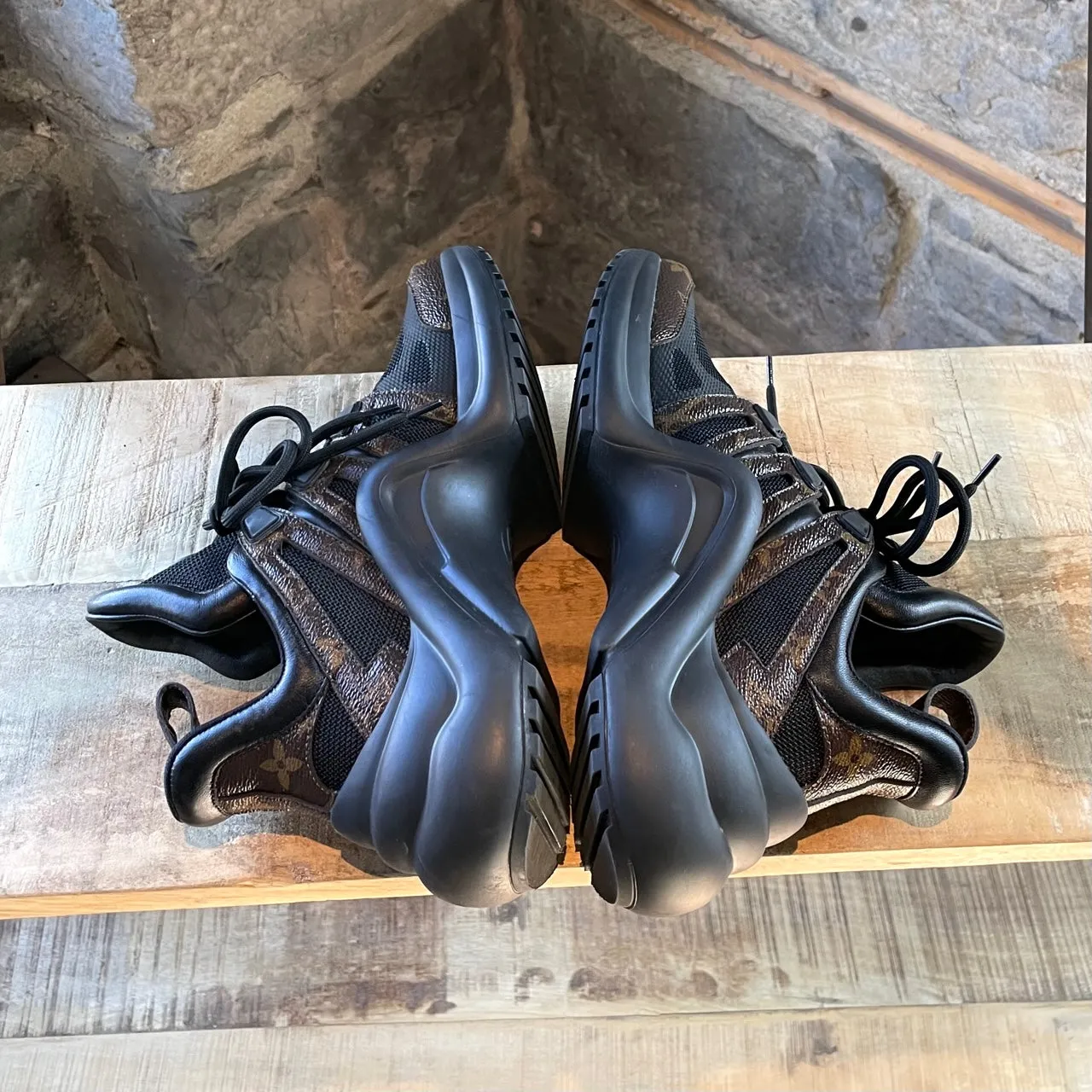 Louis Vuitton Black Monogram Archlight Chunky Sneakers