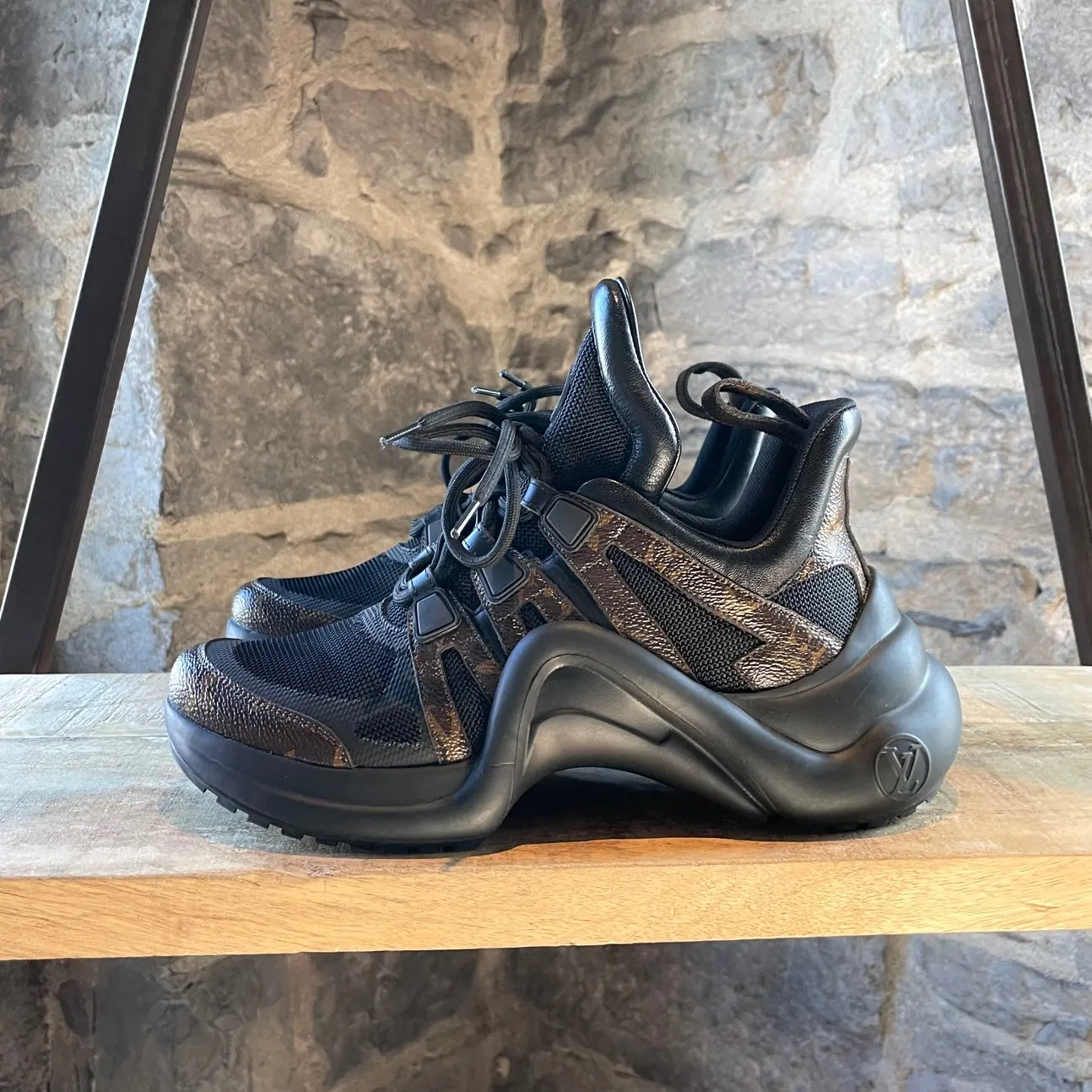 Louis Vuitton Black Monogram Archlight Chunky Sneakers