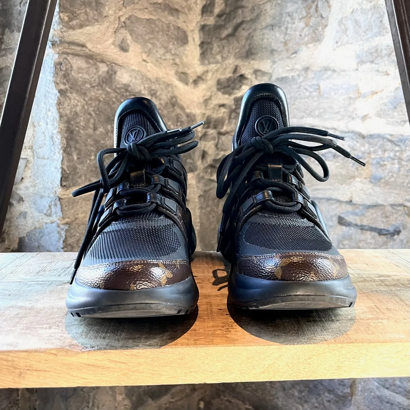 Louis Vuitton Black Monogram Archlight Chunky Sneakers
