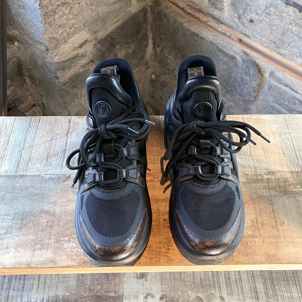 Louis Vuitton Black Monogram Archlight Chunky Sneakers