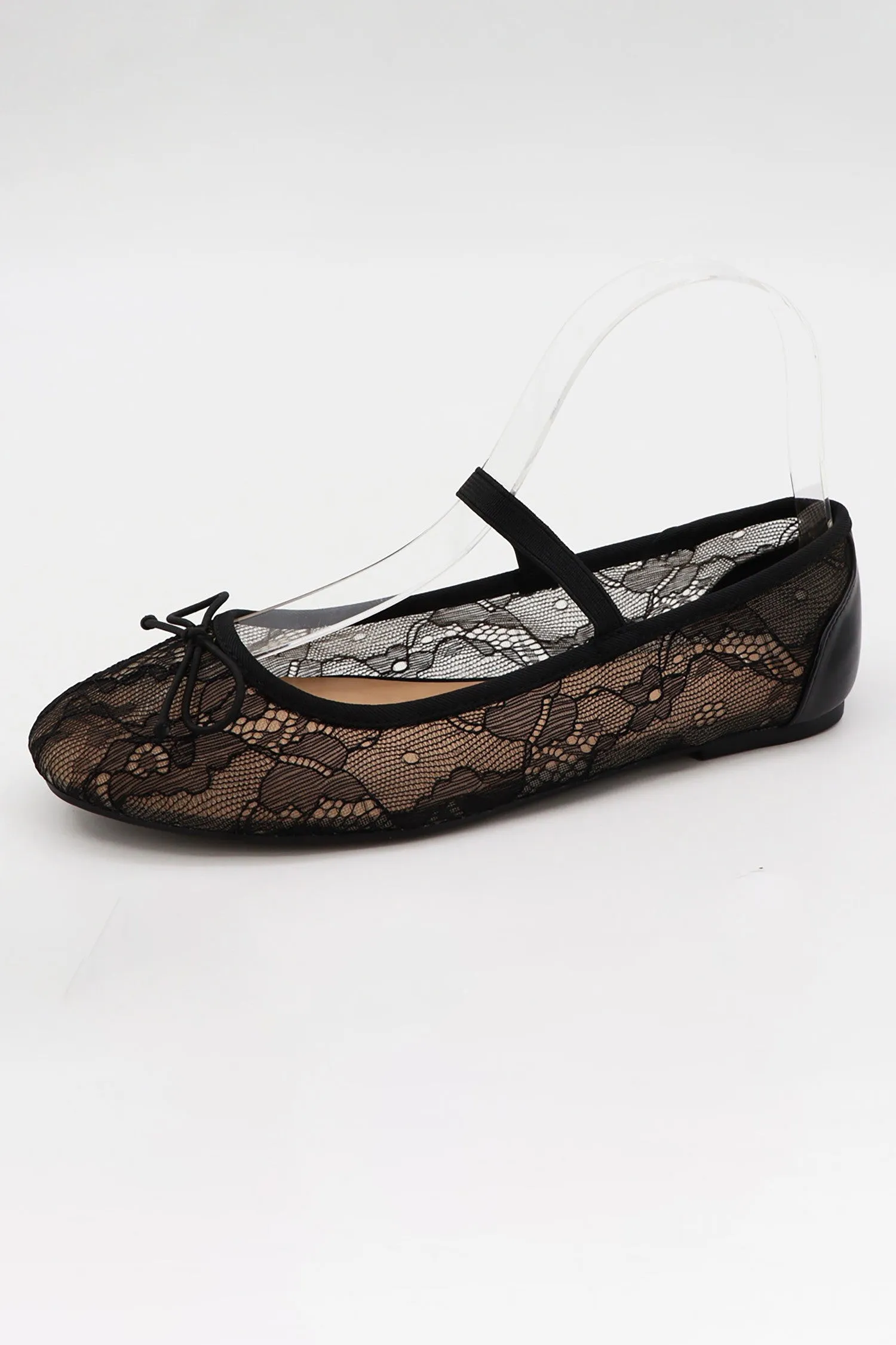 Mesh Lace Ballet Flats