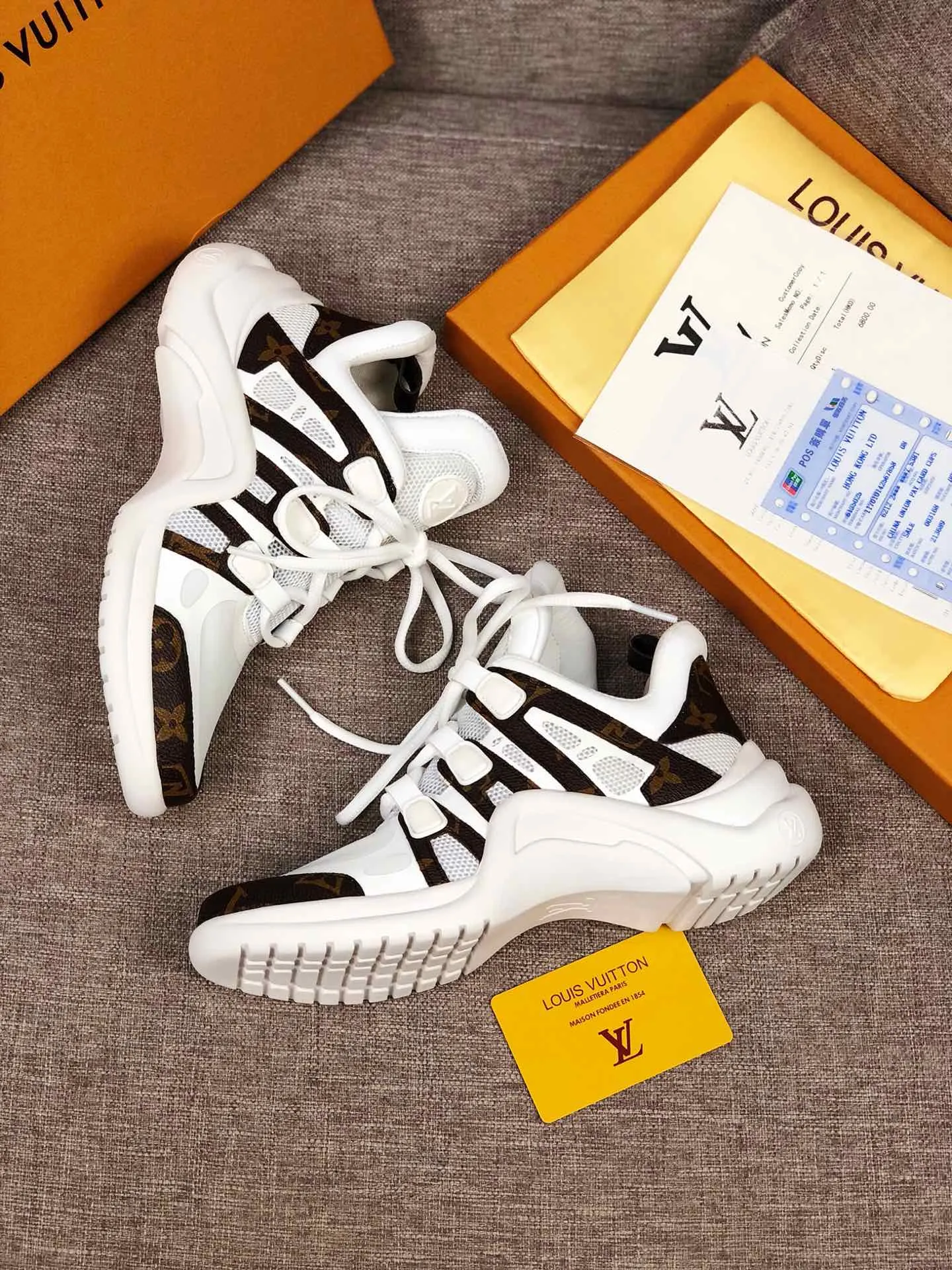 PT - LUV Archlight White Brown Sneaker